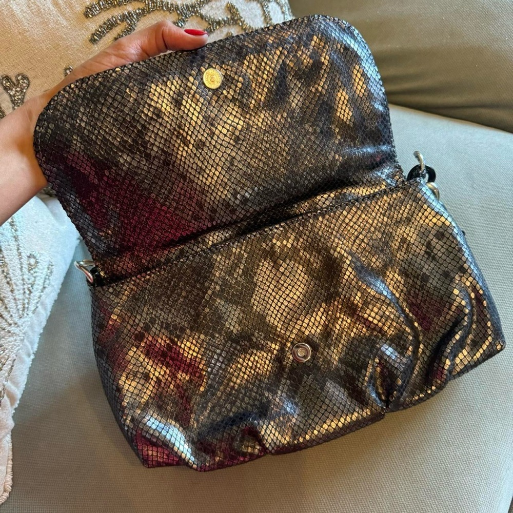 Michael Kors Rare Metallic Python Bold Chain Bag - image 5